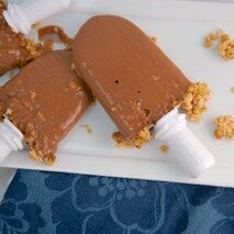 Chocolate Crunch Popsicles