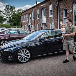 SAVAGE, MD -- 5/24/14 -- Tesla Demo Day at the HIstoric Savage Mill. The Mill plans to install a Tesla charging station there in coming months..Öby AndrÈ Chung #AFC31331